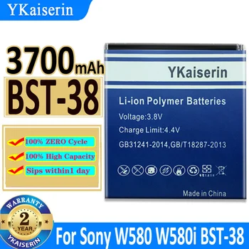 YKaiserin Pre Sony Ericsson W995 C510 C902 C905 K770I, K850, W580I R306 W980 Z770i K770i 3700mAh BST-38 BST 38 Batériu Mobilného Telefónu