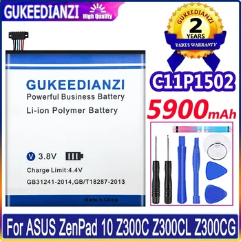 GUKEEDIANZI Batérie 5900mAh C11P1502 pre ASUS ZenPad 10 Z300C Z300CL Z300CG Z300M P023 P01T 10.1 Batérie