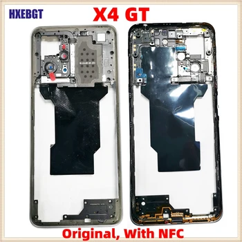 Pôvodný Stredný Rám Bývanie Rám Pre Xiao Poco X4 GT S NFC Späť Modularitou Predný Rám Podvozku + Tlačidlá na nastavenie Hlasitosti Časti