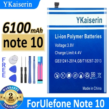 YKaiserin Pre Ulefone Poznámka 10 Note10 6100mAh Batéria s Vysokou Kapacitou + Nástroje
