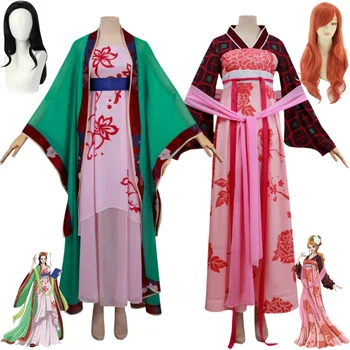 Anime Nami Nico·Robin Miss·Allsunday Cosplay Kostým Čínsky Štýl Hanfu Tlač Šaty Parochňu Ženu Sexy Tradičný Festival Oblek