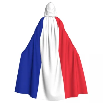 Unisex Dospelých Pod Vlajkou Francúzska Plášť S Kapucňou Dlho Čarodejnice Cosplay Kostým