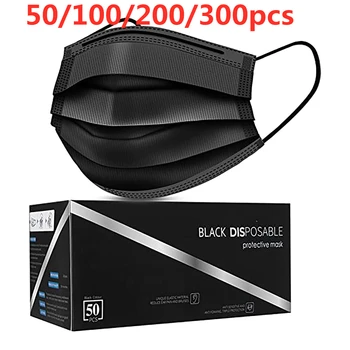 50/100/200/300pcs Dospelých Jednorazové Black Jednorazové High-kvalitné Výrobky